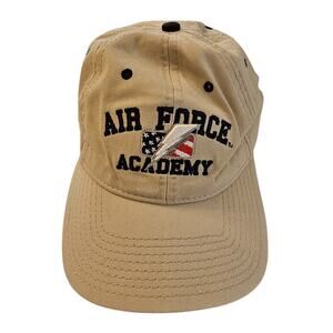 Vintage Y2K Air Force Academy Mens Strapback Baseball Cap Hat Dad Hat